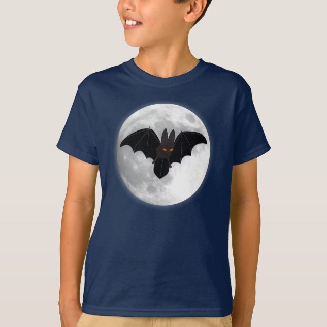 Camiseta Bastão e lua Vermelho-Eyed (Frente)