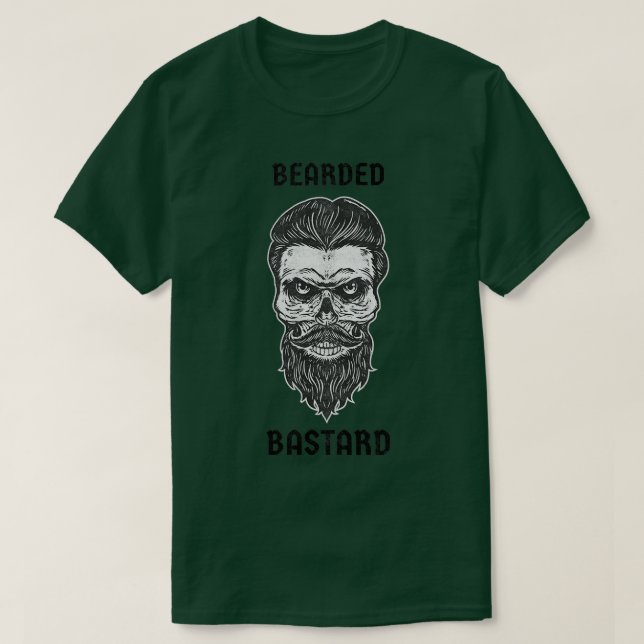 Camiseta Bastard com barba (Frente do Design)