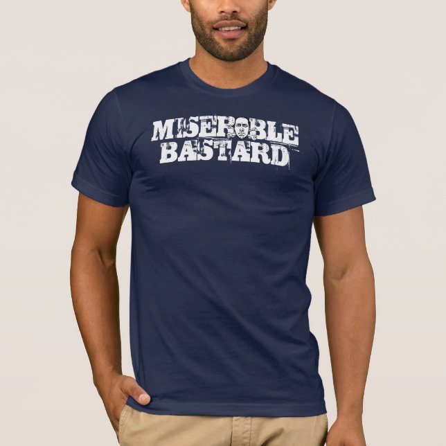 Camiseta Bastardo dos azuis marinhos (Frente)
