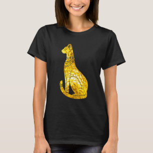 Camiseta Bastet Cat - Arca do Ouro Egípcio Polygon Hierogly