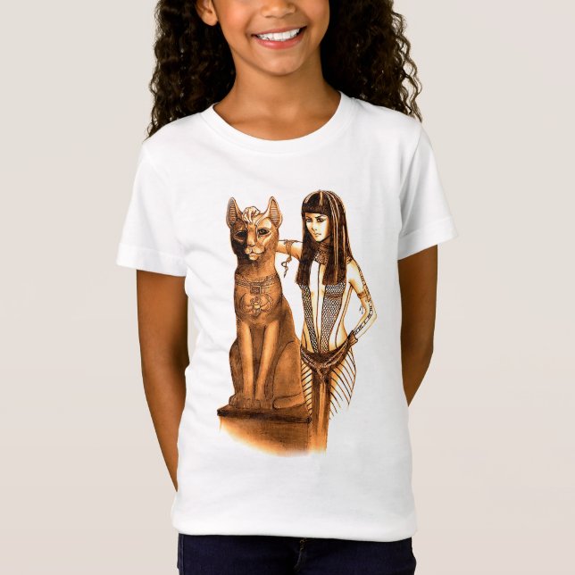 Camiseta Bastet, deusa do gato egípcio (Frente)