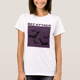 Camiseta Bat Attack Cute Halloween Spooky Tee