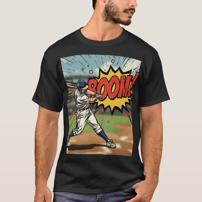 Camiseta Bat Ball Boom T20 Cricket Graphic Tee (Frente)