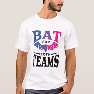 Camiseta Bat Bissexual de Halloween para ambas as equipes
