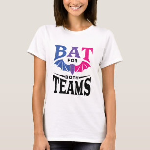 Camiseta Bat Bissexual de Halloween para ambas as equipes