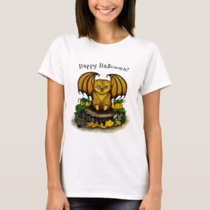 Camiseta Bat Bonito do Halloween