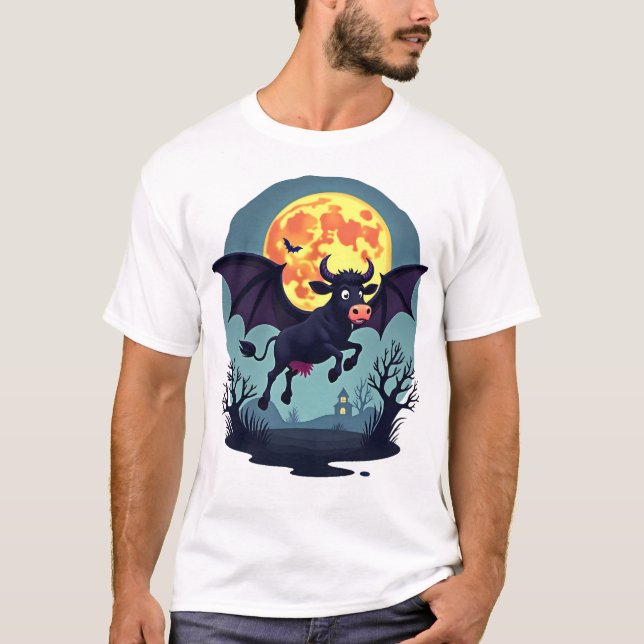 Camiseta Bat Cow at Midnight (Frente)