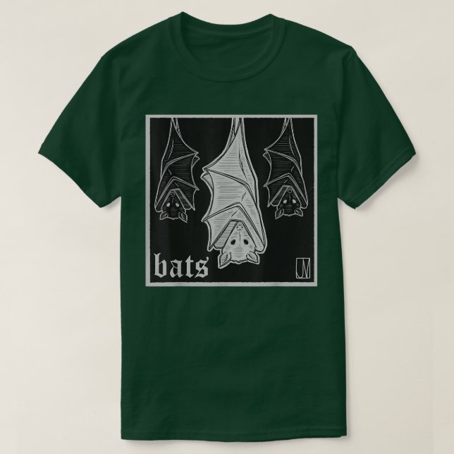 Camiseta Bat Dark Halloween Fantasy Vamire 445 (Frente do Design)