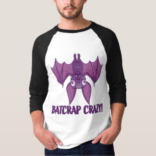 Camiseta Bat de Cartoon Louco de Batsucata
