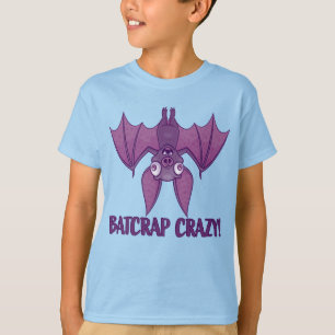 Camiseta Bat de Cartoon Louco de Batsucata