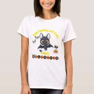Camiseta Bat De Halloween Louco E Bonito