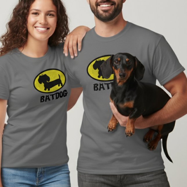Camiseta Bat Dog | Super-herói Canino (Batdog super hero dachshund thsirts)