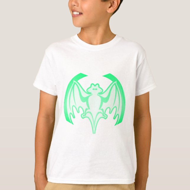 Camiseta Bat Green Inv The MUSEUM Zazzle Gifts (Frente)