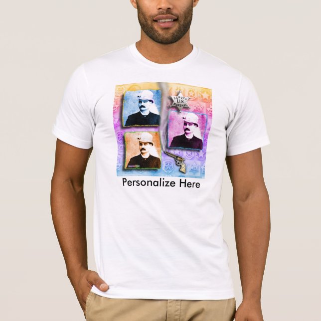 Camiseta Bat Masterson Pop Art T-Shirt (Frente)