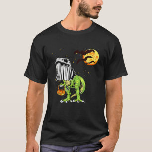 Camiseta Bat Moon Halloween Figurume Kids Dinossaur T Rex M