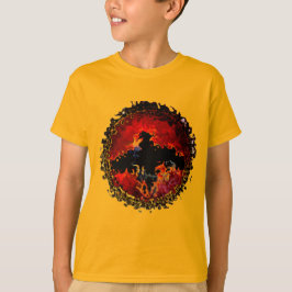 Camiseta Bat on Fire Digital Art