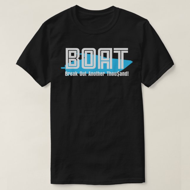 Camiseta BAT quebra mais mil para barcos (Frente do Design)