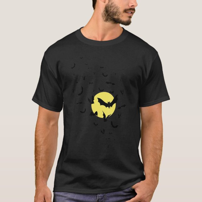 Camiseta Bat Swarm Halloween Costume (Frente)