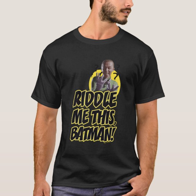 Camiseta Bat Tv Show Riddle Me This Bat Riddler (Frente)