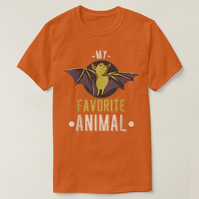 Camiseta Bat Voador Cugado, Amante de os animais, assustado (Frente do Design)