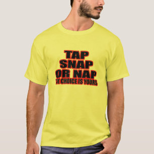 Camiseta Bata, agarre ou sesta - a escolha é sua