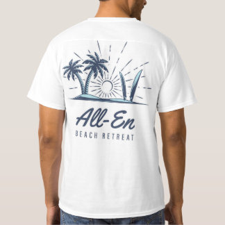Camiseta Bata-camiseta dos Homens em Repouso em Praia