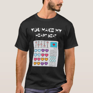 Camiseta Bata DJ Techno Rave Festa Corações Dia Feliz Valen