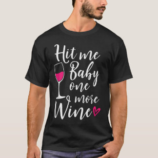 Camiseta Bata-Me Bebê Mais Um Vinho Engraçado Vinho