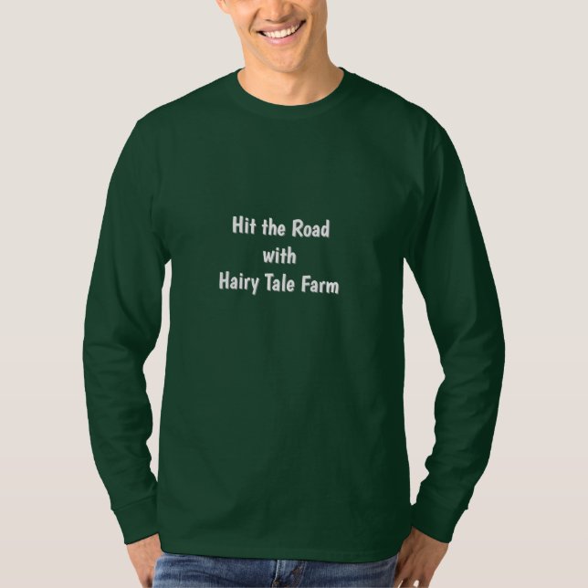 Camiseta Bata na estrada com a Fazenda de folhosas (Frente)