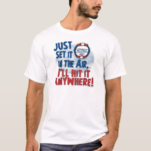 Camiseta Bata-o em qualquer lugar voleibol por estúdios de