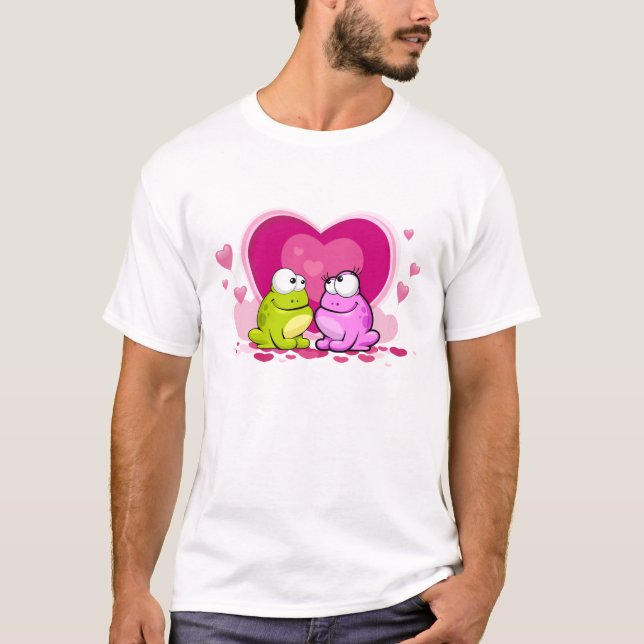 Camiseta Bata o sapo - sinta o amor (Frente)