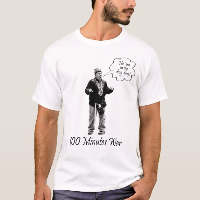 Camiseta Bata-os na dobra 100 minutos (Frente)