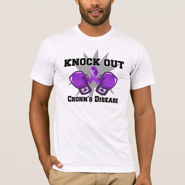 Camiseta Bata para fora a doença de Crohn (Frente)