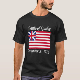 Camiseta Batalha da Bandeira da Cidade de Quebec Guerra Rev