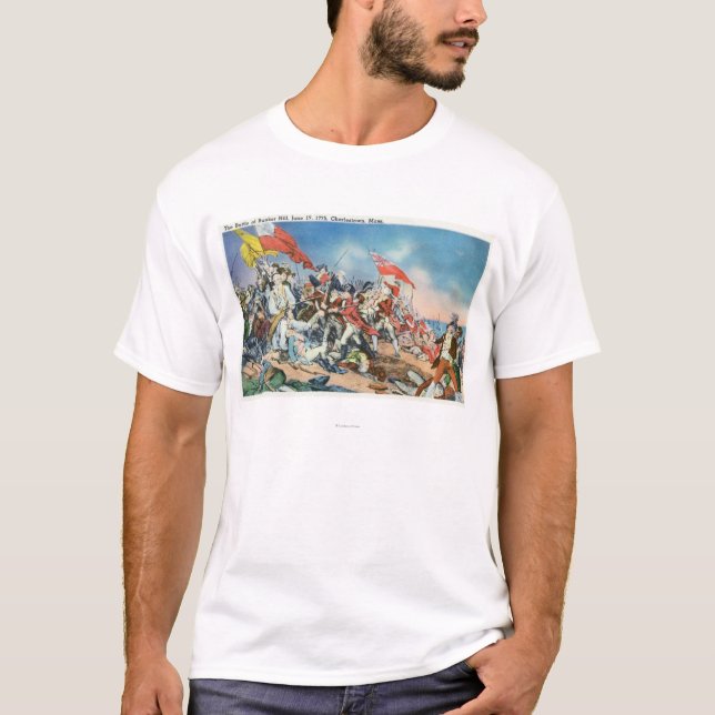 Camiseta Batalha da cena do monte de depósito - (Frente)