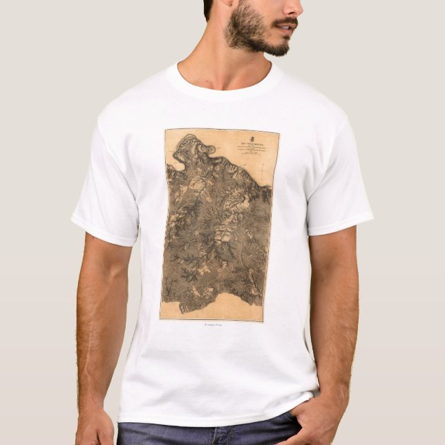 Camiseta Batalha da região selvagem - guerra civil (Frente)