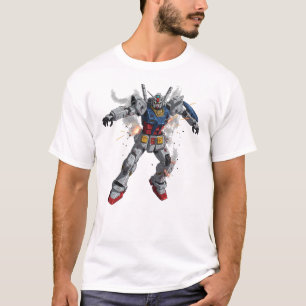 Camiseta Batalha danificada Gundam