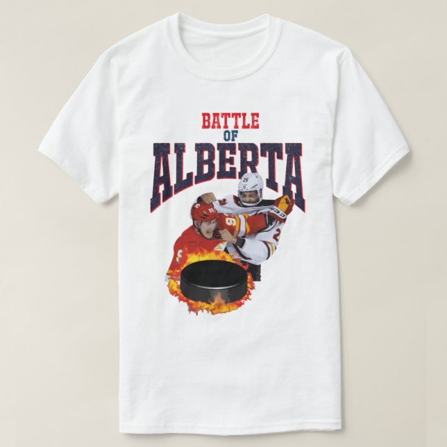 Camiseta Batalha De Alberta Hockey (Frente do Design)