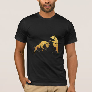 Camiseta Batalha de Bull vs Bear - Mercado de ações e opera