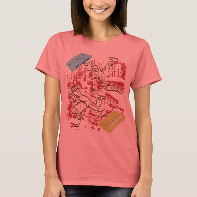 Camiseta Batalha de Cassette B-boy (Frente)