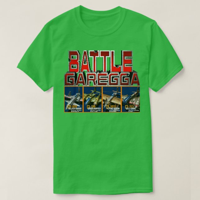 Camiseta Batalha de Garegga (Frente do Design)