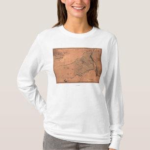 Camiseta Batalha de Shiloh - mapa panorâmico 5 da guerra