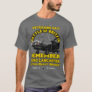 Camiseta Batalha do Bombardeiro Pesado de Avro Lancaster da