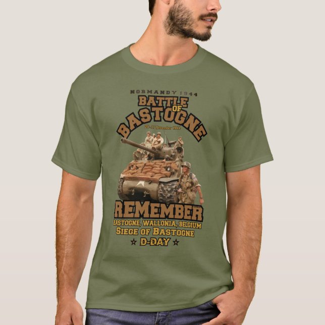Camiseta Batalha do Dia dos Veteranos Bastogne (Frente)