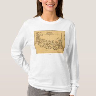 Camiseta Batalha do forte Henry - mapa panorâmico 2 da