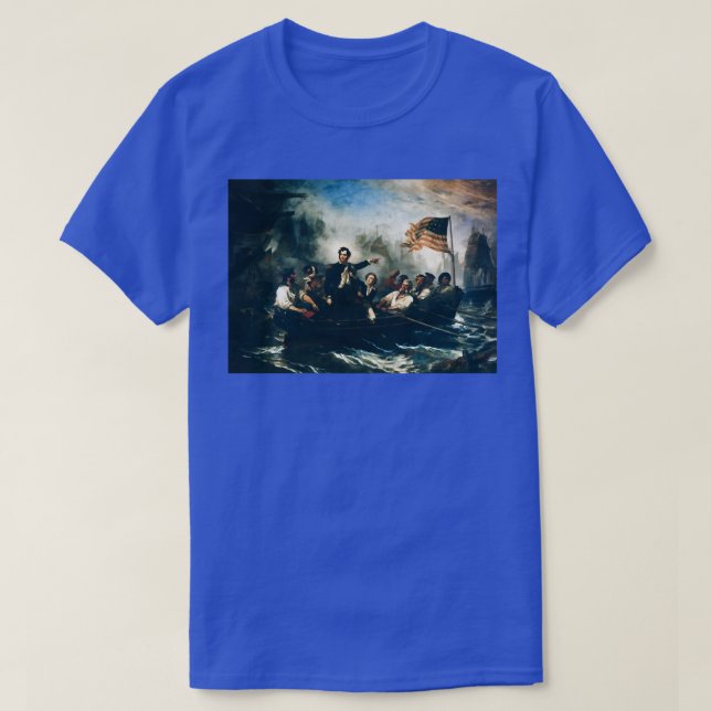 Camiseta Batalha do lago Erie Oliver Hazard Perryof 1812 (Frente do Design)