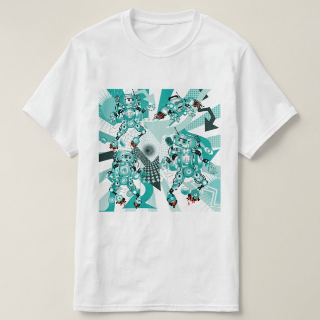 Camiseta Batalha dos Robôs do Hiphop (Frente do Design)