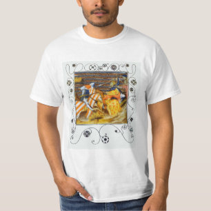 CAMISETA BATALHA MEDIEVAL, LUTAR CONTRA O HORSEBACK