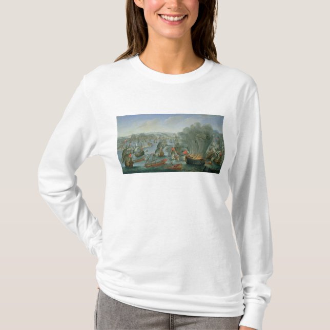 Camiseta Batalha naval com a frota espanhola (Frente)