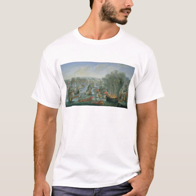 Camiseta Batalha naval com a frota espanhola (Frente)